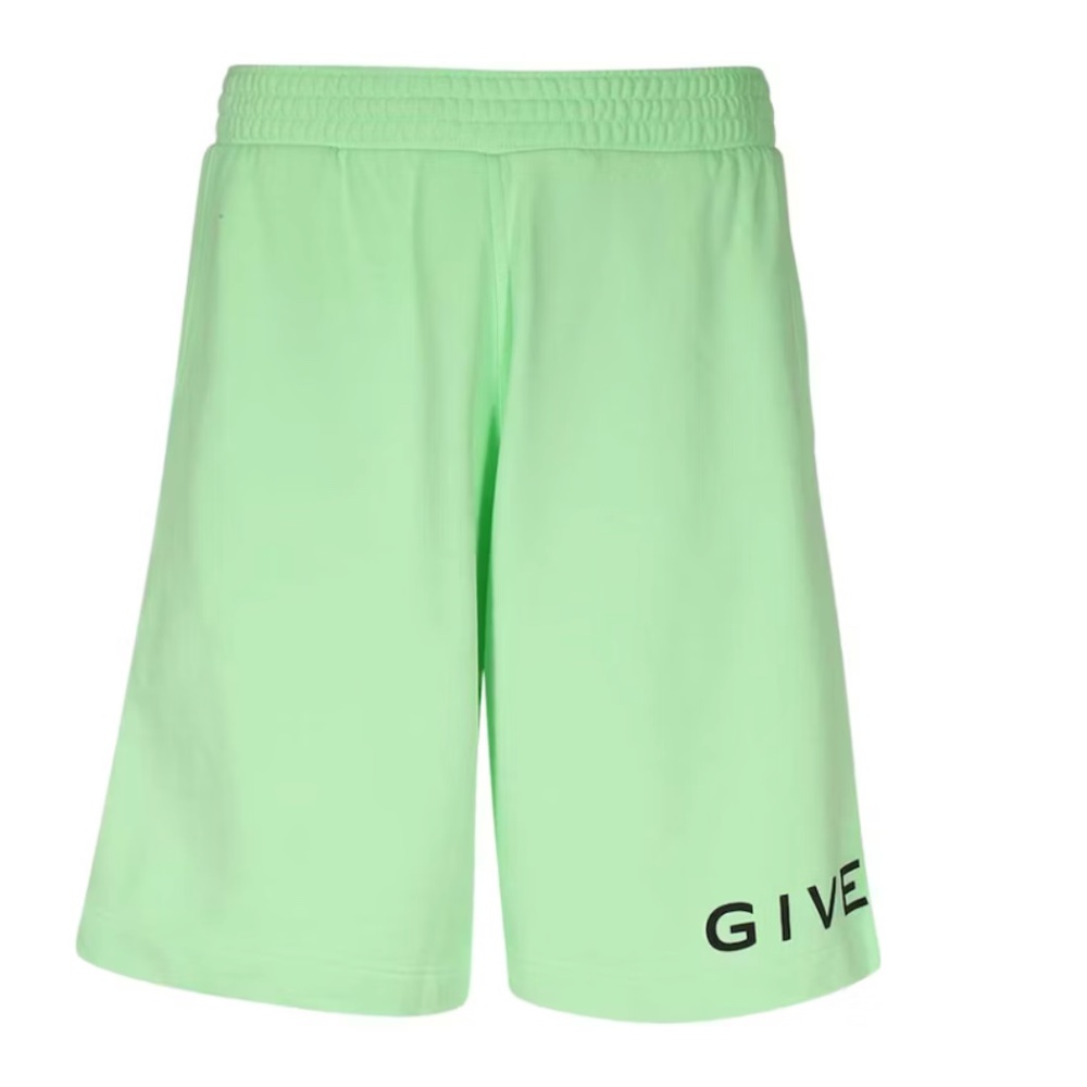 Givenchy Graphic Print Jogger Shorts Green XL NWT! New With Tags